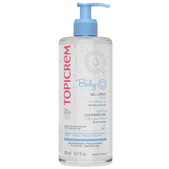 Gel lavant doux baby Topicrem - flacon-pompe de 500ml