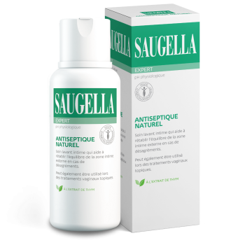 Antiseptique naturel &eacute;mulsion lavante Saugella - flacon de 250 ml