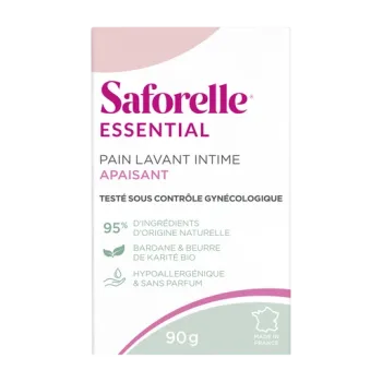 Essential Pain lavant intime apaisant Saforelle - pain de 90g