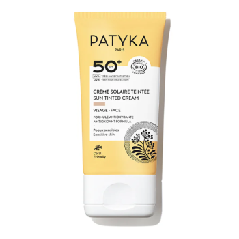 Cr&egrave;me solaire teint&eacute;e SPF50+ Patyka - tube de 40ml