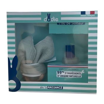 Coffret Eau de senteur Dodie - flacon de 50ml + doudou de dentition offert