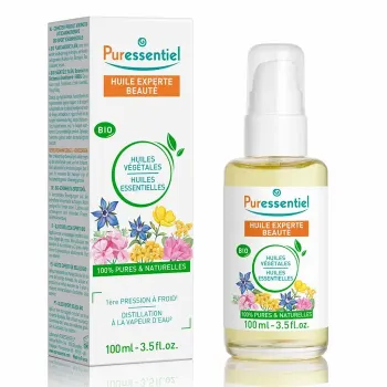 Huile experte beaut&eacute; bio Puressentiel - flacon-pompe de 100ml