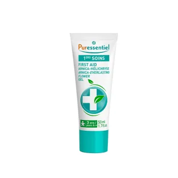 1ers soins arnica-h&eacute;lichryse gel Puressentiel - tube de 50ml
