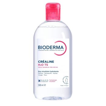 Eau micellaire Cr&eacute;aline TS H20 Bioderma - flacon de 500 ml