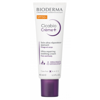 Cicabio Cr&egrave;me+ SPF50+ Bioderma - tube de 40ml