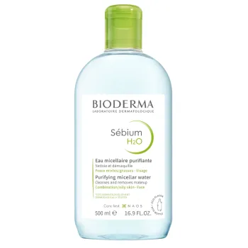 S&eacute;bium H2O Eau micellaire purifiante Bioderma - flacon de 500 ml
