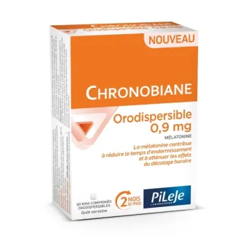 Chronobiane orodispersible 0,9mg Pileje - boite de 60 mini-comprim&eacute;s orodispersibles