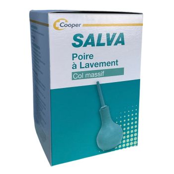 Salva poire &agrave; lavement col massif Cooper - une poire