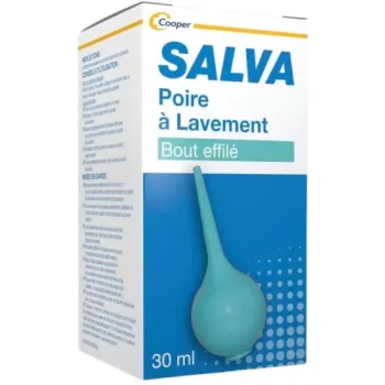 Poire &agrave; lavement bout effil&eacute; Salva - poire de 30ml