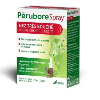 P&eacute;rubore spray nez tr&egrave;s bouch&eacute; - flacon de 30ml