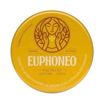 Euphoneo pastilles gorge go&ucirc;t miel et citron Mayoly Spindler - boite de 50 pastilles