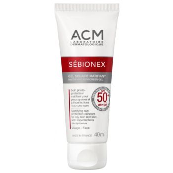 S&eacute;bionex gel solaire matifiant SPF50+ ACM - tube de 40ml 