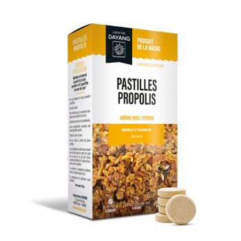 Pastilles propolis go&ucirc;t miel citron Dayang - boite de 20 pastilles &agrave; sucer