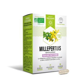 Millepertuis bio Dayang - bo&icirc;te de 30 g&eacute;lules 