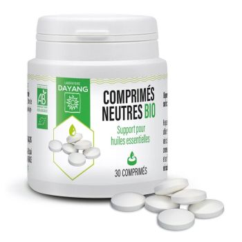 Comprim&eacute;s neutres bio Dayang - pot de 30 comprim&eacute;s