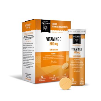 Vitamine C 500mg go&ucirc;t orange Dayang - bo&icirc;te de 20 comprim&eacute;s