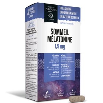 Sommeil m&eacute;latonine LP 1,9mg Dayang - boite de 30 comprim&eacute;s 