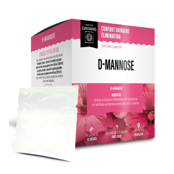 D-mannose confort urinaire &eacute;limination Dayang - boite de 14 sachets