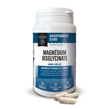 Magn&eacute;sium bisglycinate amino-chelat&eacute; Dayang - bo&icirc;te de 90 g&eacute;lules