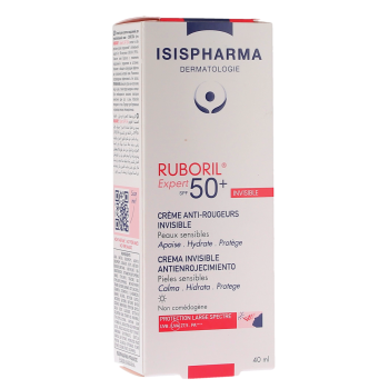 Ruboril Expert 50+ cr&egrave;me anti-rougeurs invisible Isispharma - tube de 40ml