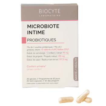 Microbiote intime probiotiques Biocyte - bo&icirc;te de 20 g&eacute;lules 