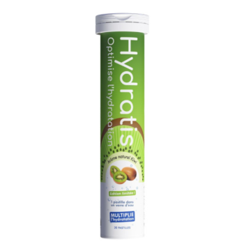 Solution d'hydratation go&ucirc;t kiwi Hydratis - tube de 20 pastilles effervescentes