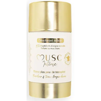 D&eacute;odorant naturel au mono&iuml; la rayonnante Musc Intime - roll-on de 50g