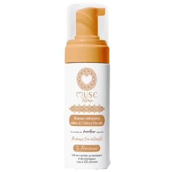Mousse nettoyante intime &agrave; l'ambre florale Musc Intime - flacon-pompe de 150ml