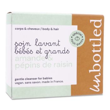 Savon neutre b&eacute;b&eacute;s et grands Unbottled - pain de 110g