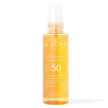 Huile solaire &agrave; l'huile d'abricot bio La Ros&eacute;e - spray de 150ml