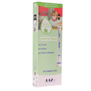 Autotest covid-viro all in antig&eacute;nique test nasal enfant AAZ - bo&icirc;te d'un test