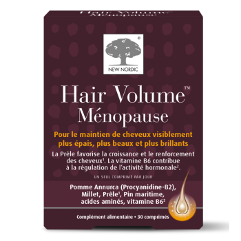 Hair volume m&eacute;nopause New Nordic - boite de 30 comprim&eacute;s 