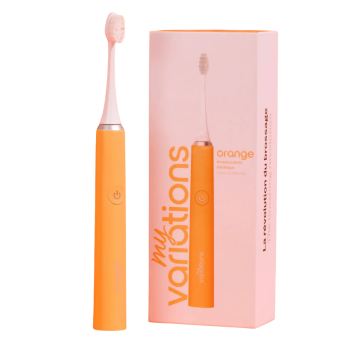 Brosse &agrave; dents &eacute;lectrique orange MyVariations - une brosse &agrave; dents 