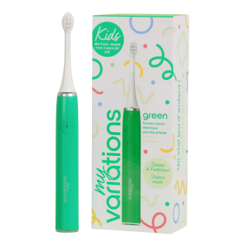 Brosse &agrave; dents &eacute;lectrique enfant verte MyVariations - une brosse &agrave; dents 