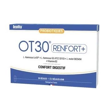 OT30 Renfort+ probiotiques confort digestif OctoVita - bo&icirc;te de 30 g&eacute;lules