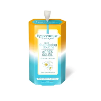 Mon shampoing douche solide apr&egrave;s-soleil Respectueuse - pain de 75g