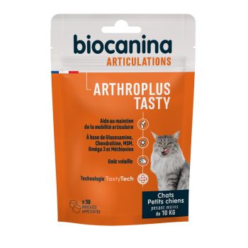 Arthroplus Tasty Chats et tr&egrave;s petits chiens Biocanina - sachet de 30 bouch&eacute;es app&eacute;tentes