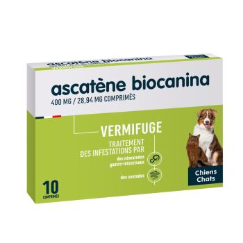 Ascat&egrave;ne comprim&eacute;s chien et chat Biocanina - 10 comprim&eacute;s s&eacute;cables