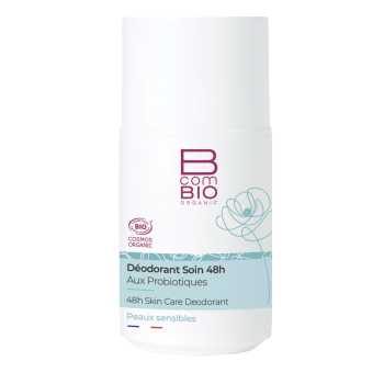 D&eacute;odorant soin 48H bio BcomBIO - roll-on de 50 ml