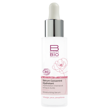 S&eacute;rum concentr&eacute; hydratant visage et yeux BcomBIO - flacon de 30 ml