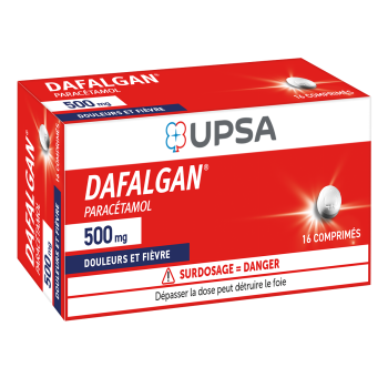 Dafalgan 500 mg comprim&eacute; - boite de 16 comprim&eacute;s