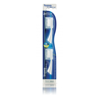 Recharge Brosse &agrave; dents 20/100 Inava Hybrid - blister de 2 unit&eacute;s