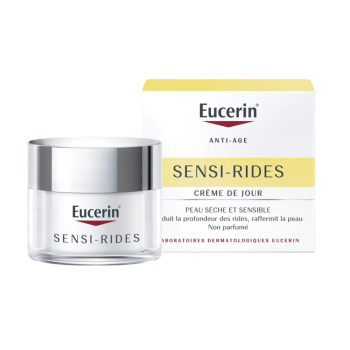Sensi-Rides Cr&egrave;me de jour peau s&egrave;che Eucerin - pot de 50 ml
