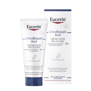 UreaRepair Plus cr&egrave;me pieds 10% d'ur&eacute;e Eucerin - tube de 100 ml