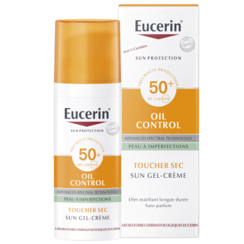 Oil control sun gel-cr&egrave;me visage spf 50+ Eucerin - tube de 50 ml