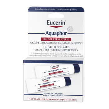 Aquaphor baume r&eacute;parateur emballage duo Eucerin - 2x tube de 10 ml