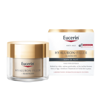 Hyaluron filler + Elasticity soin de nuit Eucerin - pot de 50 ml