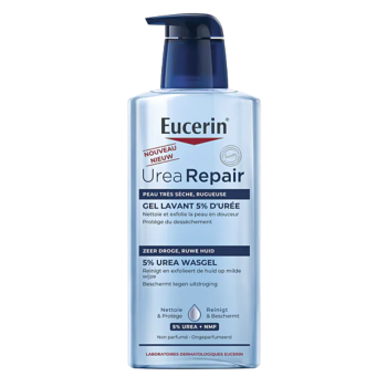 Urea Repair gel lavant 5% d'ur&eacute;e Eucerin - flacon-pompe de 400ml