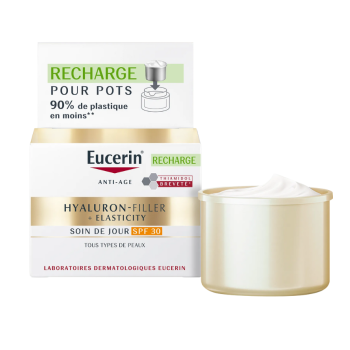 Hyaluron-filler + elasticity soin de jour SPF30 Eucerin - recharge de 50ml