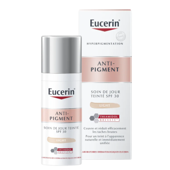 Soin de jour teint&eacute; light anti-pigment SPF30 Eucerin - flacon de 50 ml